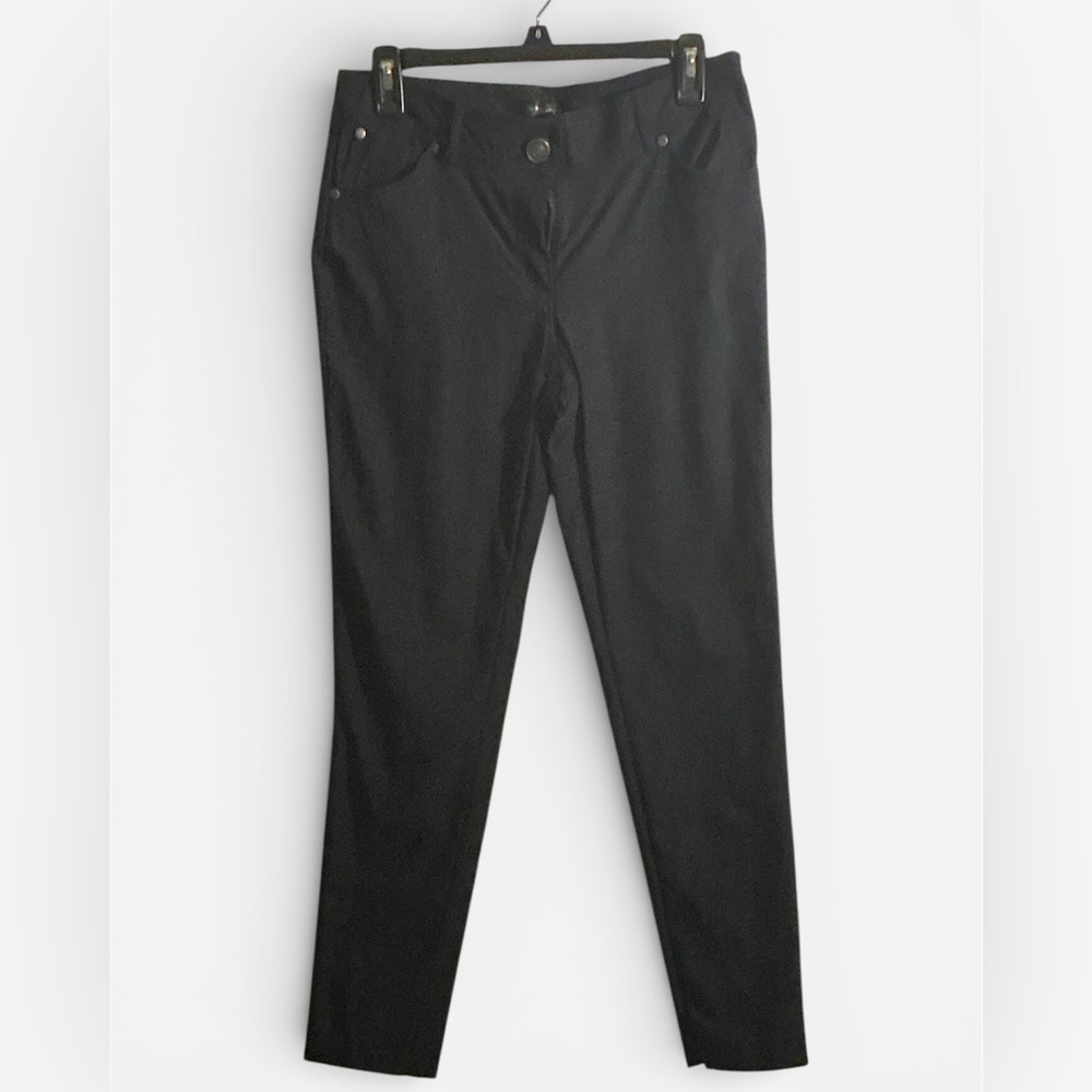 89th and Madison Black Slim-Fit Pants